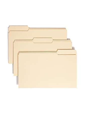 Smead® Manila File Folders, Legal Size, 1/3 Cut, Box Of 100