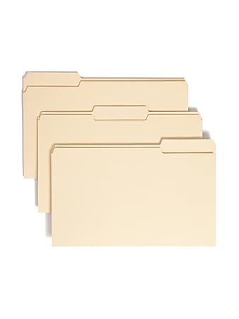 Smead® Manila File Folders, Legal Size, 1/3 Cut,