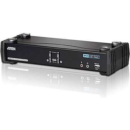 ATEN CubiQ CS1782A KVM Switch - 2 Computer(s) - WQXGA - 2560 x 1600 - 6 x USB - 3 x DVI