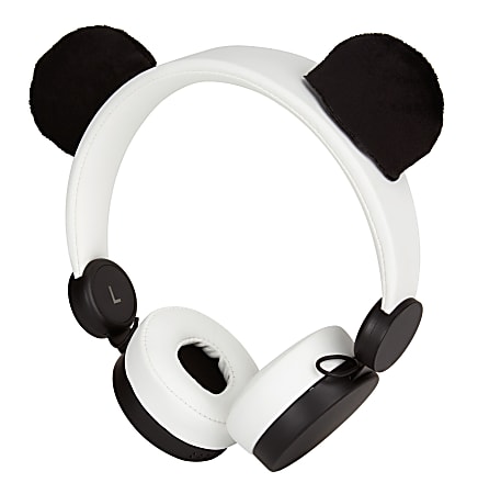 Ativa™ Kids On-Ear Wired Animal Headphones With On-Cord Microphone, Panda