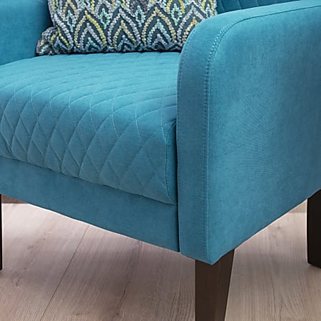 Teal wingback accent hotsell chair