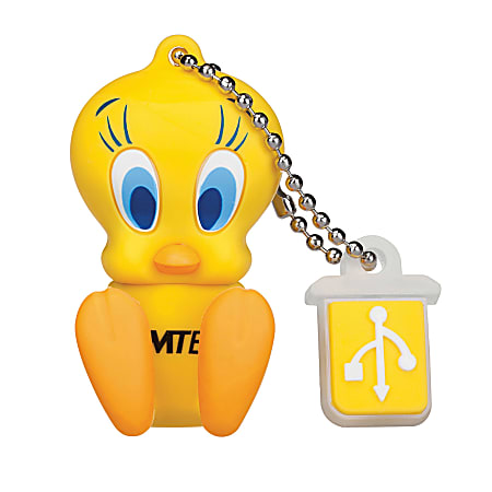 Emtec Looney Tunes USB 2.0 Flash Drive, 4GB, Tweety