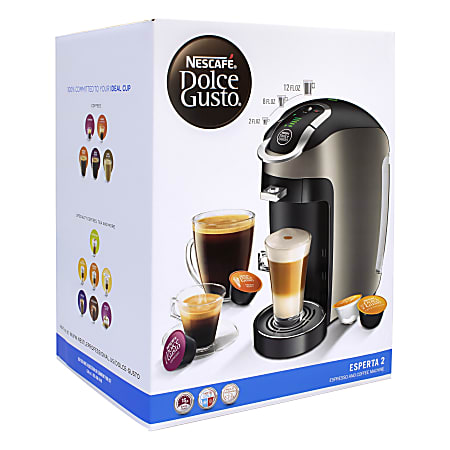 Nescafe Dolce Gusto Esperta 2 Coffeemaker With Gusto Coffee Capsules And Holding Rack, Black