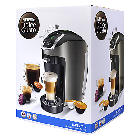 Nescafe Dolce Gusto Genio 2 Coffeemaker With Gusto Coffee Capsules And Rack  Silver - Office Depot