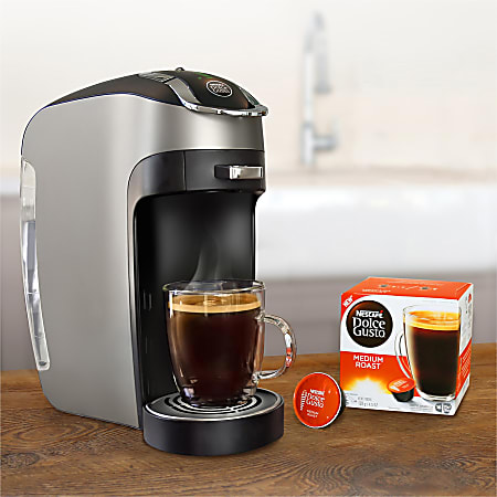 Nescafe Dolce Gusto Genio 2 Coffeemaker With Gusto Coffee Capsules And Rack  Silver - Office Depot