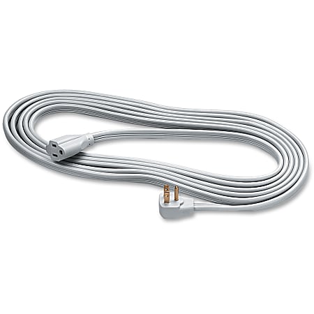 Fellowes Indoor 3-Prong Heavy-Duty Extension Cord, 15&#x27;, Gray