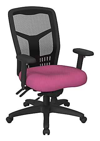 Office Star™ ProGrid Mesh High-Back Managers Chair, Pink