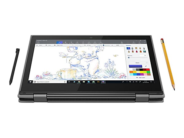 Lenovo® 300e Windows® 2nd Gen Laptop, 11.6" Touchscreen, Intel® Celeron N4120, 4GB Memory, 128GB Solid State Drive, Windows® 11 Pro