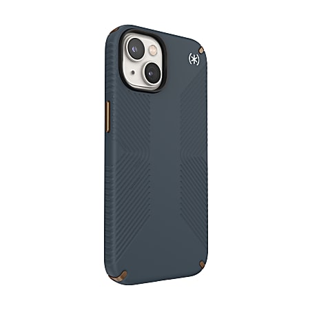 Speck Presidio2 Grip MagSafe iPhone&reg; 14 Case, Charcoal, 150059-3068