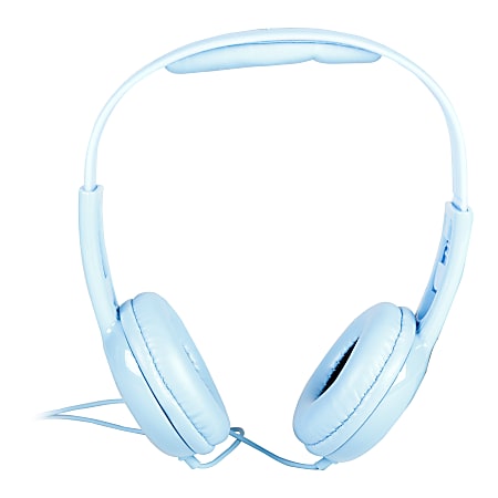 Vivitar Kids Safe Volume Controlled Headphones Blue Office Depot
