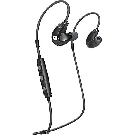 MEE audio X7 Plus Stereo Bluetooth Wireless Sports In-Ear HD Headphones With Memory Wire - Stereo - Wireless - Bluetooth - 30 ft - 16 Ohm - 20 Hz - 20 kHz - Earbud - Binaural - In-ear - Black