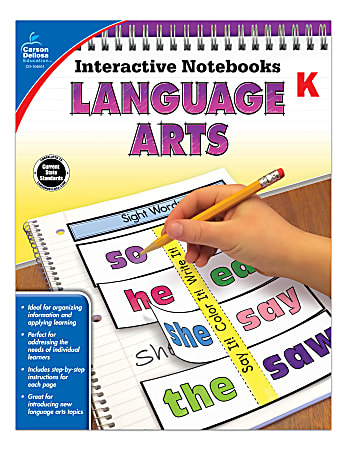 Carson-Dellosa Interactive Language Arts Notebook, Kindergarten