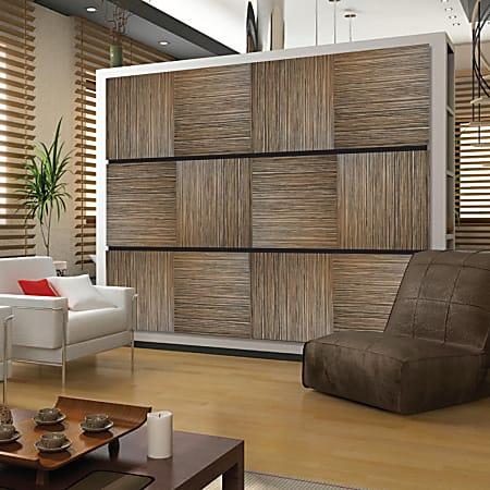 Deflect-O® Decorative Wall Panels, Zebrano, Pack Of 4