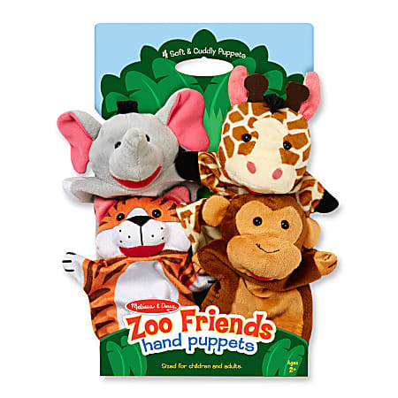 Set De 4 Marionnettes à Main Animaux – Cheval, Renard, Raton Laveur & Ours Goki