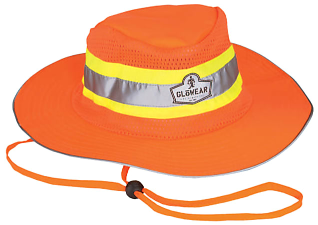 Ergodyne GloWear 8935 Hi-Vis Polyester Ranger Hat, Large/X-Large,