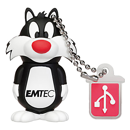 Emtec Looney Tunes USB 2.0 Flash Drive, 4GB, Sylvester