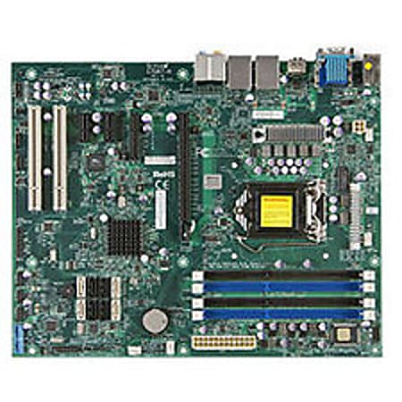 Supermicro C7Q67-H Desktop Motherboard - Intel Chipset - Socket H2 LGA-1155 - 32 GB DDR3 SDRAM Maximum RAM - 4 x Memory Slots - Gigabit Ethernet - HDMI - 2 x RJ-45 - 6 x SATA Interfaces
