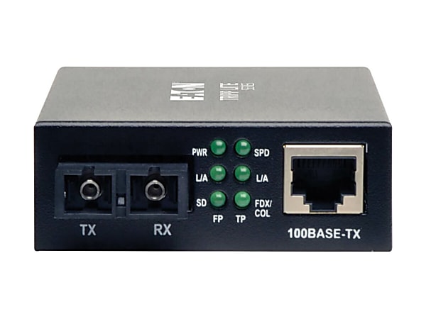 Eaton Tripp Lite Series 10/100 UTP to Multimode Fiber Media Converter - Fiber media converter - 100Mb LAN - N784001SCMM
