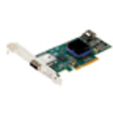 ATTO ExpressSAS H644 8-channel SAS Controller - PCI Express x8 - 600MBps Per Port - 1 x 4-pin SFF-8088 mini SAS 300 - Serial Attached SCSI External, 1 x 4-pin SFF-8087 mini SAS 300 - Serial Attached SCSI Internal