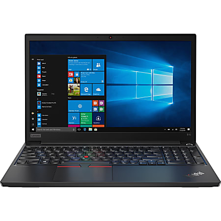 Lenovo ThinkPad E15 20RD005GUS 15.6" Notebook - 1920 x 1080 - Intel Core i5 i5-10210U Quad-core 1.60 GHz - 8 GB RAM - 1 TB HDD - Black - Windows 10 Pro - Intel UHD Graphics - 12.20 Hour Battery