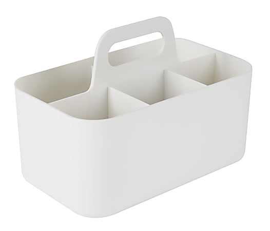 Realspace Stackable Storage Caddy Small Size White - Office Depot
