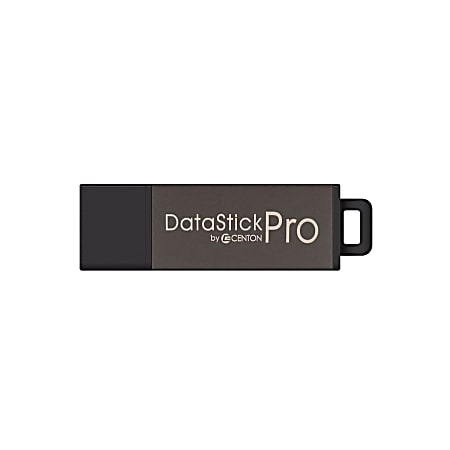 Centon DataStick Pro USB 2.0 Flash Drive, 4GB, Gray