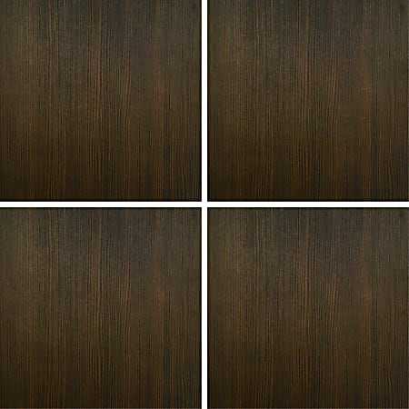 Deflect-O® Decorative Wall Panels, Wenge, Pack Of 4