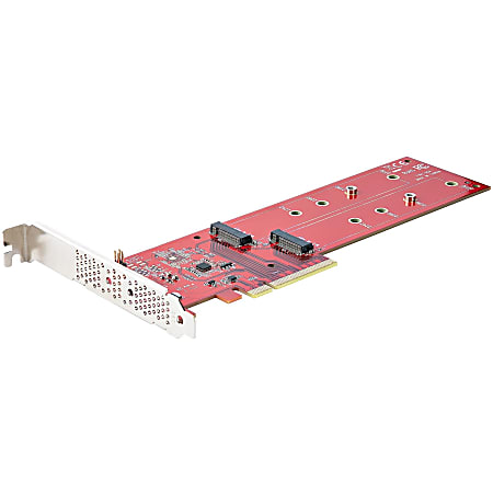 StarTech.com Dual M.2 PCIe SSD Adapter Card, x8/x16 Dual NVMe or AHCI M.2 SSD to PCI Express 4.0, Up to 7.8GBps/Drive,  - DUALM2PCIECARDB