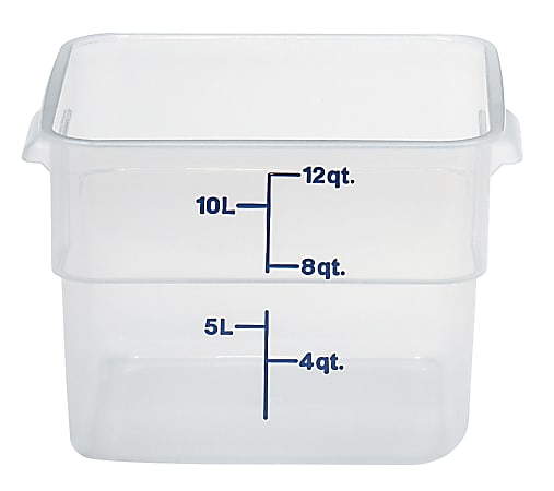 Cambro Camwear 2 Quart Round Storage Containers Clear Set Of 12