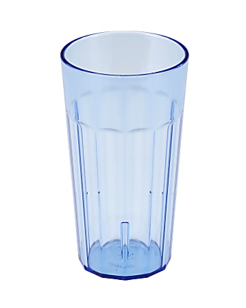 Cambro Newport Styrene Tumblers, 16 Oz, Slate Blue, Pack Of 36 Tumblers