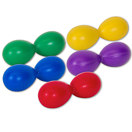 Westco Educational Products Double Egg Shakers, Set Of 5 Egg Shakers