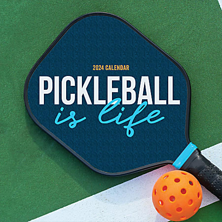 2024 TF Publishing Sports Monthly Wall Calendar, 12” x 12”, Pickleball, January To December