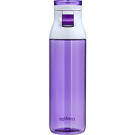 Contigo Jackson Water Bottles, 24oz, Vibrant Lilac/Turquoise Gem/Scuba,  3-Pack 