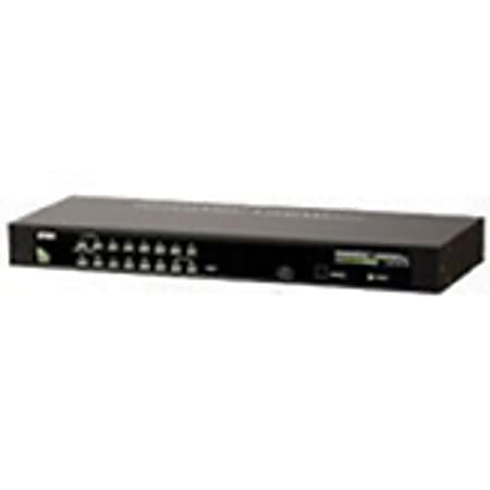 Aten CS1316KIT KVM Switch - 16 x 1 - 16 x SPHD-15 Keyboard/Mouse/Video - 1U - Rack-mountable