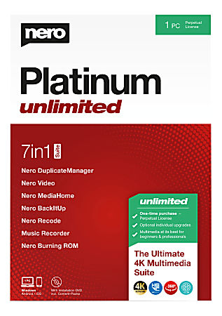 Nero Platinum Unlimited Suite, Disc