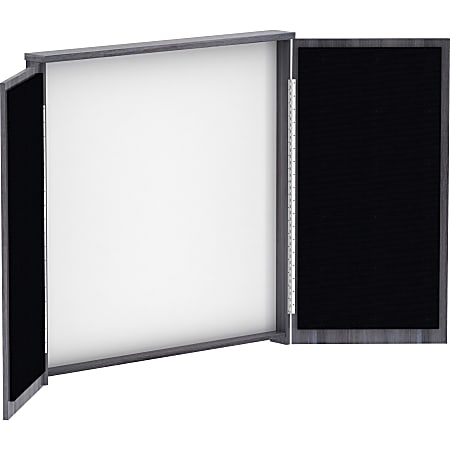 Lorell® Dry-Erase Whiteboard Presentation Cabinet, 47-5/16"H