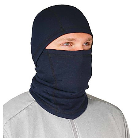 Ergodyne N-Ferno 6847 FR Balaclava Face Mask, One Size, Navy