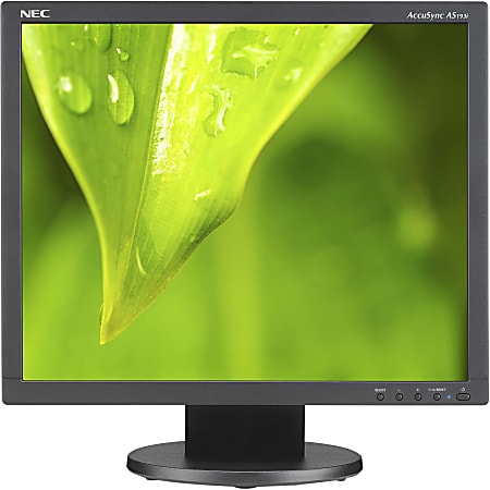 NEC Display AccuSync AS193I-BK 19" SXGA LED LCD Monitor - 5:4 - Black - 19" Class - In-plane Switching (IPS) Technology - 1280 x 1024 - 16.7 Million Colors - 250 Nit - 14 ms - 76 Hz Refresh Rate - DVI - VGA