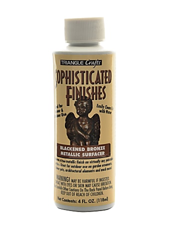 Triangle Coatings Sophisticated Finishes Metallic Surfacers, 4 Oz, Blackened Bronze, Pack Of 2