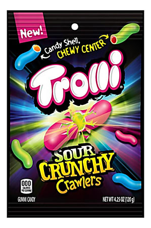 Trolli Sour Crunchy Crawlers, 4.25 Oz Bag