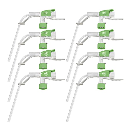 Highmark® ECO Dilution Guns, Compatible With 1:256 Concentrates, 4”H x 1-1/2”W x 14”D, Green/White, Set Of 8 Guns