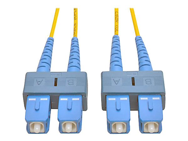Eaton Tripp Lite Series Duplex Singlemode 9/125 Fiber Patch Cable (SC/SC), 1M (3 ft.) - Patch cable - SC single-mode (M) to SC single-mode (M) - 1 m - fiber optic - duplex - 9 / 125 micron - riser - yellow