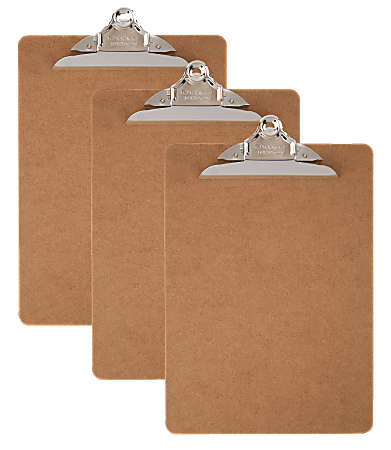 Office Depot Brand Wood Clipboards 9 x 12 12 100percent Recycled