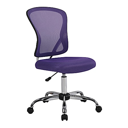 Office Star™ Gabriella Mesh Low-Back Task Chair, Purple