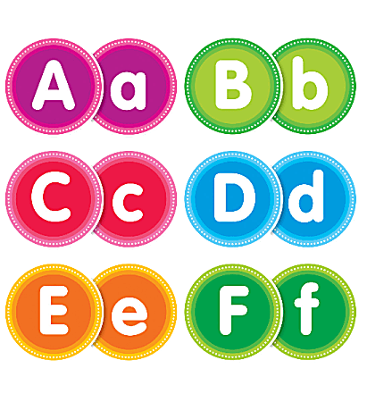 Color Your Classroom Alphabet Bulletin Board Letters, Assorted Colors