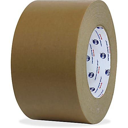 ipg Medium Grade Flatback Tape - 1" Width x 60 yd Length - Synthetic Rubber Backing - 36 / Carton - Brown