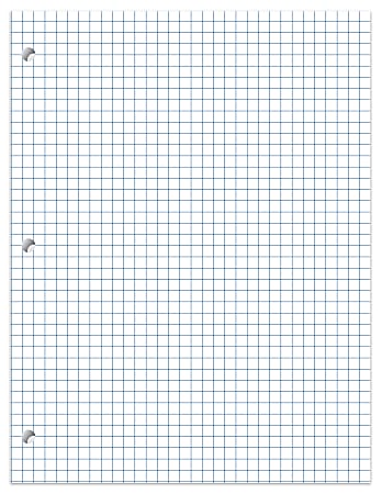  300 Sheets 8.5 x 11 Inches Double Sided Graph Paper Pad 1/2  Inches Blue Quad Ruled Grid Paper for Drawing Writing Graphing Drafting  Supplies : Office Products