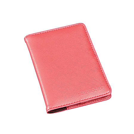 Samsonite RFID Passport Holder Coral - Office Depot