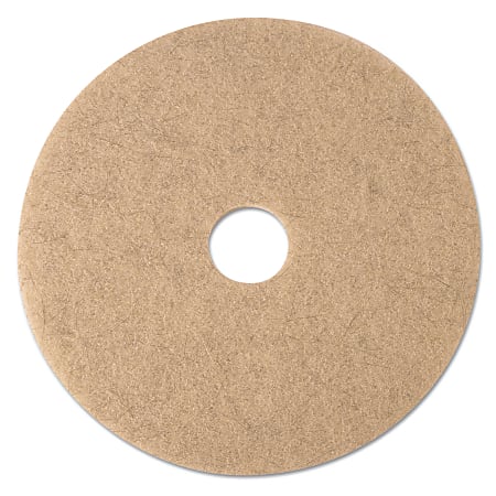 3M™ 3500 Ultra High-Speed Natural Blend Floor Burnishing Pads, 17", Tan, Pack Of 5 Pads