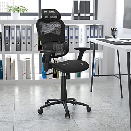 Realspace Radano Mesh High Back Executive Office Chair Black BIFMA